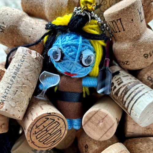 Watchover Voodoo Doll - Wine-O Woman
