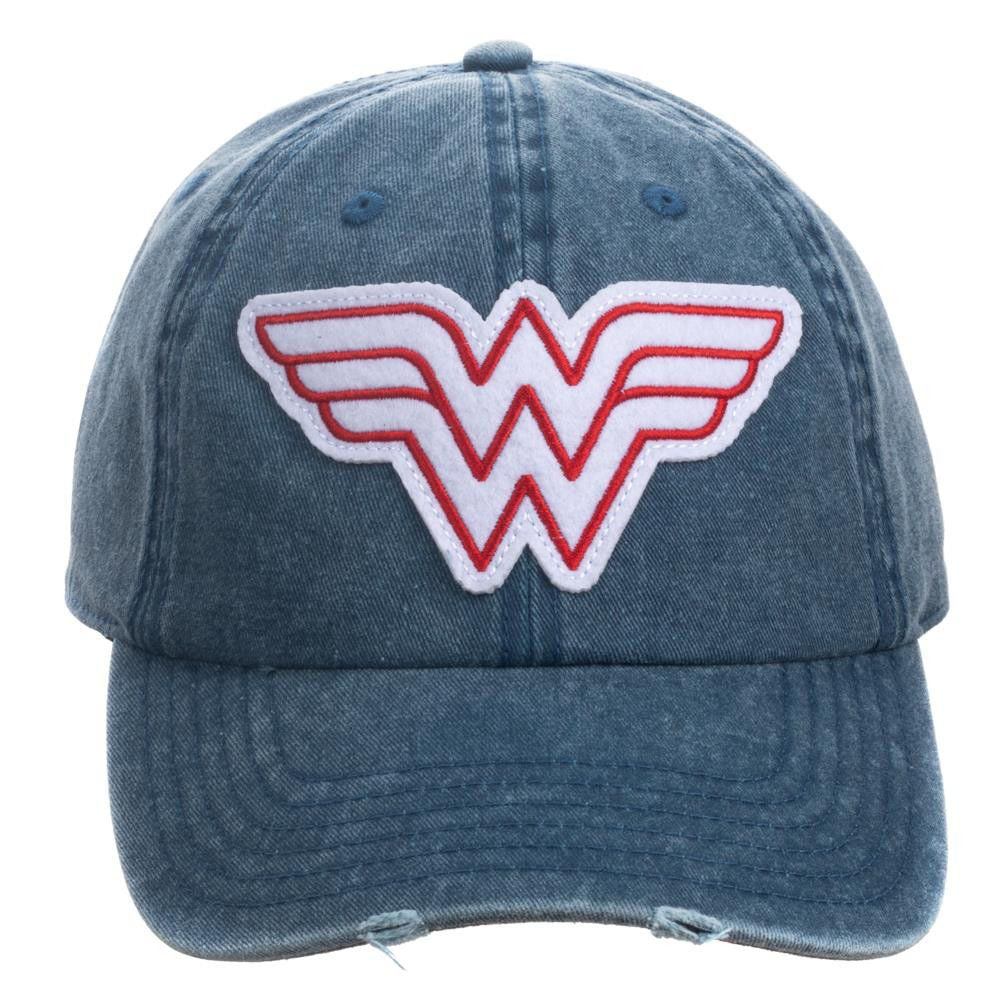 Bioworld Wonder Woman Vintage Logo Pigment Dye Distressed Hat