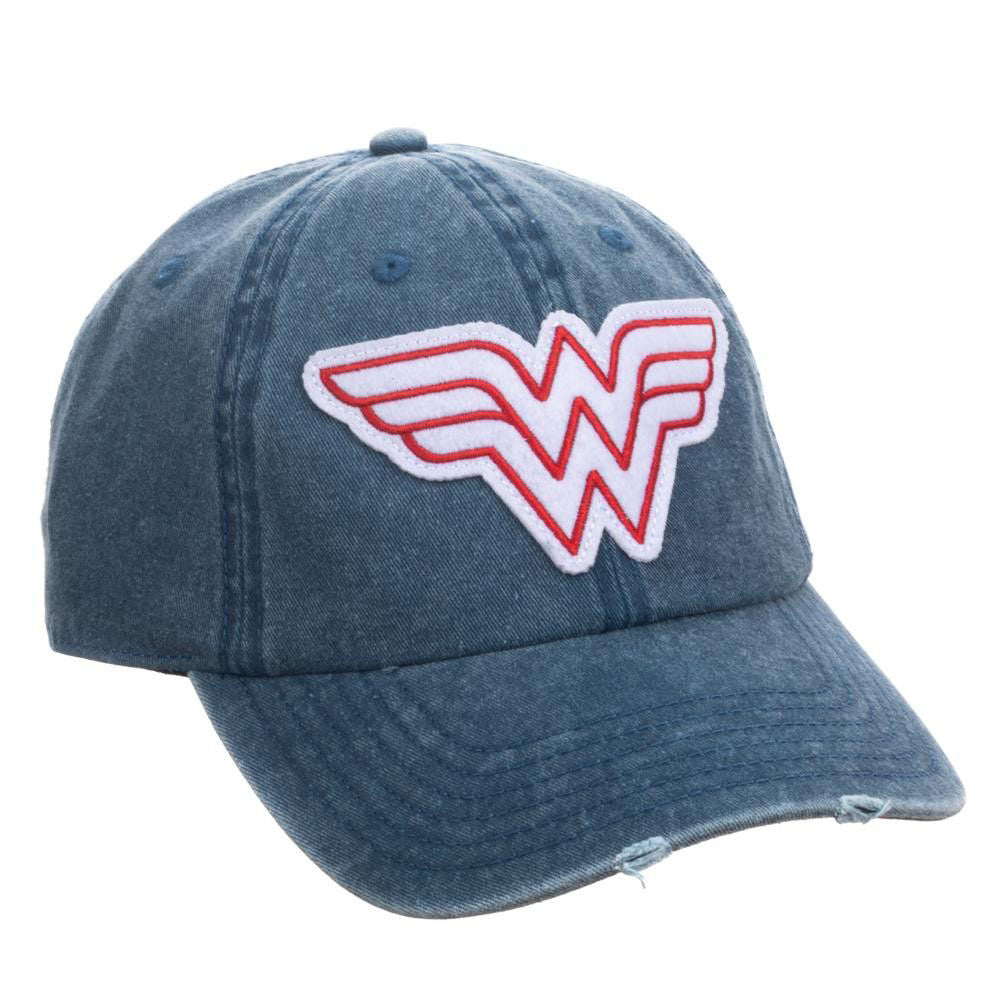 Bioworld Wonder Woman Vintage Logo Pigment Dye Distressed Hat