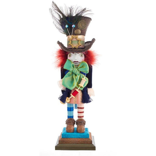This Hollywood Nutcrackers™ Hatter Nutcracker is inspired by Lewis Carroll's 1865 novel Alice's Adventures in Wonderland.