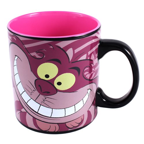 Alice in Wonderland Cheshire Cat 20 oz. Heat-Reveal Mug Front revealing the Cheshire Cat