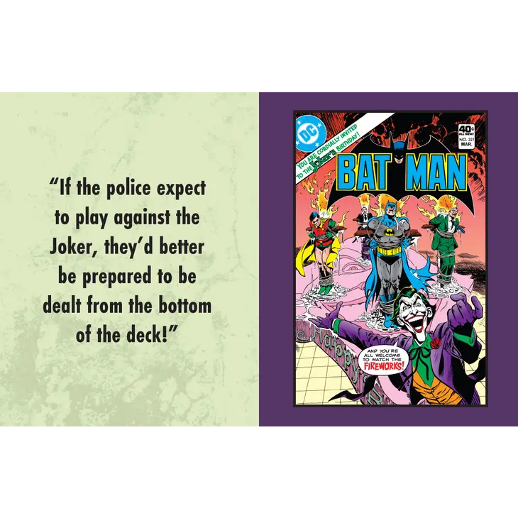 DC Comics The Joker Quotes from the Clown Prince of Crime Tiny Hardback Book by Insight Editions