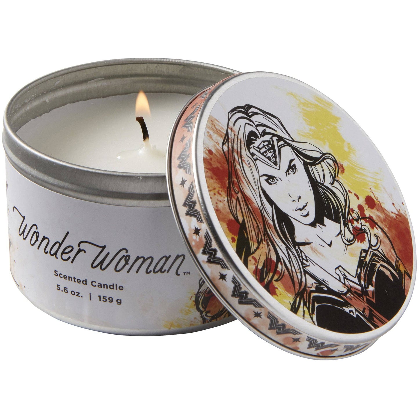 DC Comics Wonder Woman Citrus Scented Candle (5.6 oz.) by Insight Luminaries