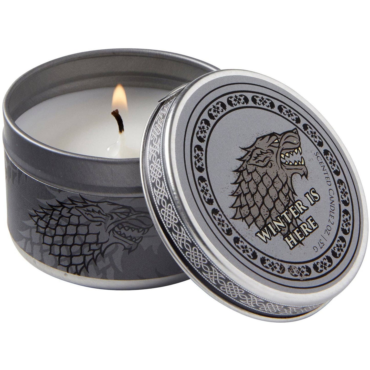 Game of Thrones House Stark Frosted Pine Scented Candle (2 oz.) by Insight Luminaries