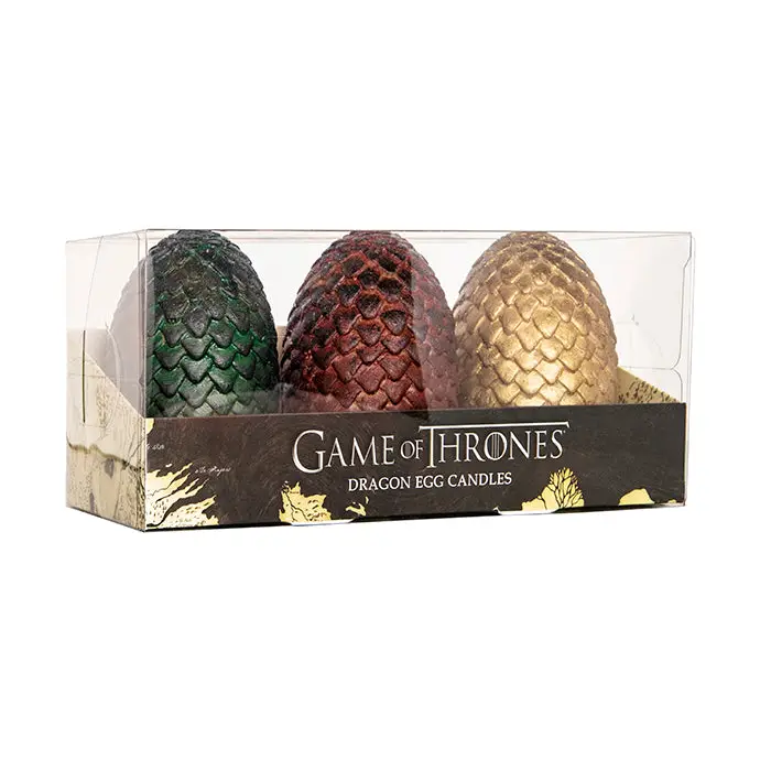 Game of Thrones: Sculpted Dragon Egg Candles (Set of 3) by Insight Editions