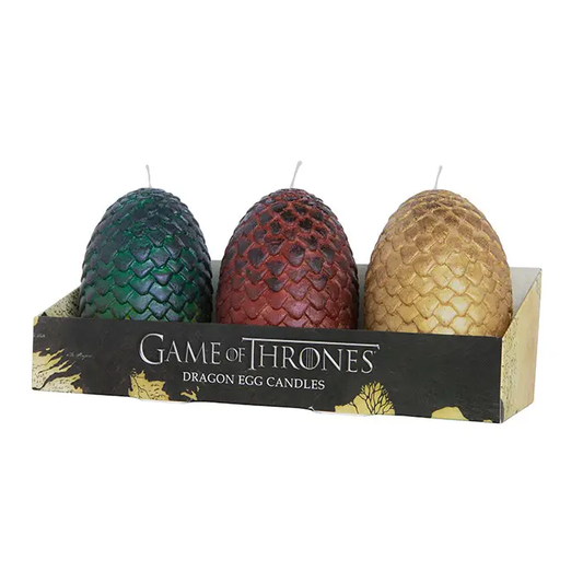 Game of Thrones: Sculpted Dragon Egg Candles (Set of 3) by Insight Editions