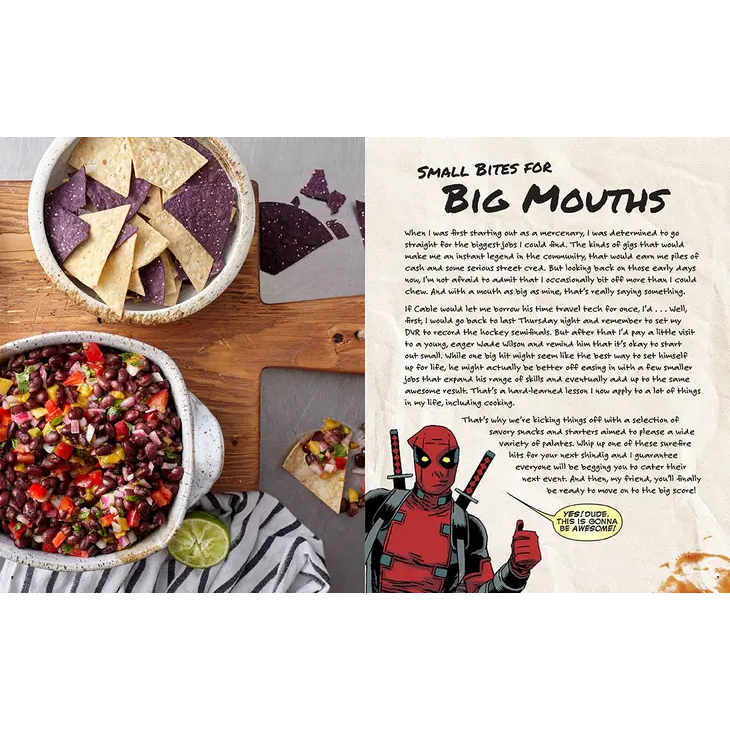 Marvel Comics Cooking with Deadpool Hardback Cookbook by Insight Editions