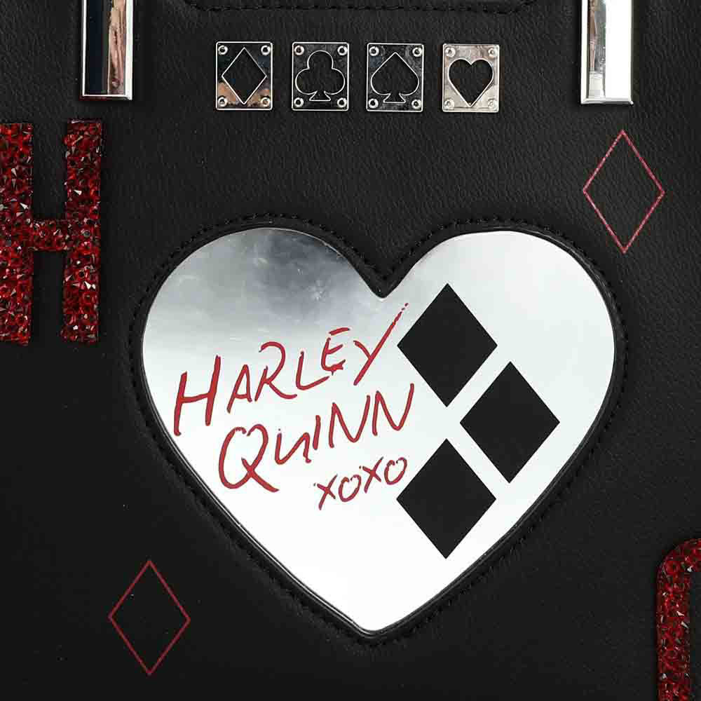 Bioworld DC Comics Suicide Squad Harley Quinn Metallic Heart Handbag