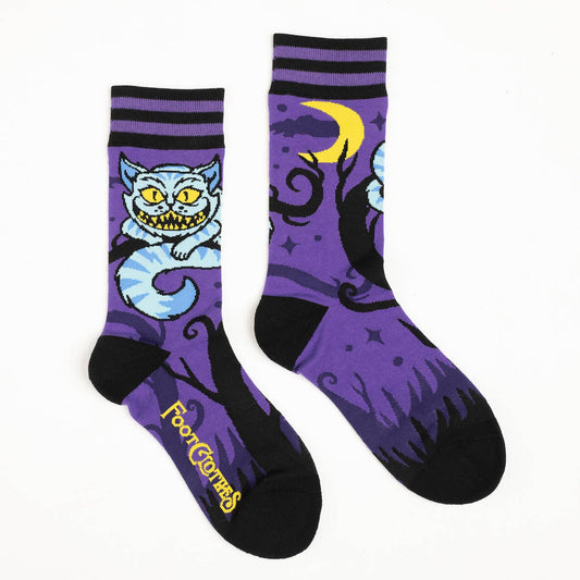Foot Clothes Alice's Adventures in Wonderland Inspired Cheshire Cat Socks